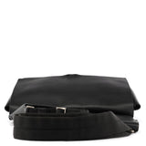 Prada Autunno 1999 Borsa a spalla con fibbia in pelle nera