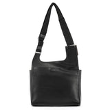 Prada Autunno 1999 Borsa a spalla con fibbia in pelle nera