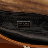 Prada Fall 1999 Brown Patent Leather Eyelet Shoulder Bag