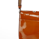 Prada Fall 1999 Brown Patent Leather Eyelet Shoulder Bag