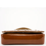 Prada Fall 1999 Brown Patent Leather Eyelet Shoulder Bag