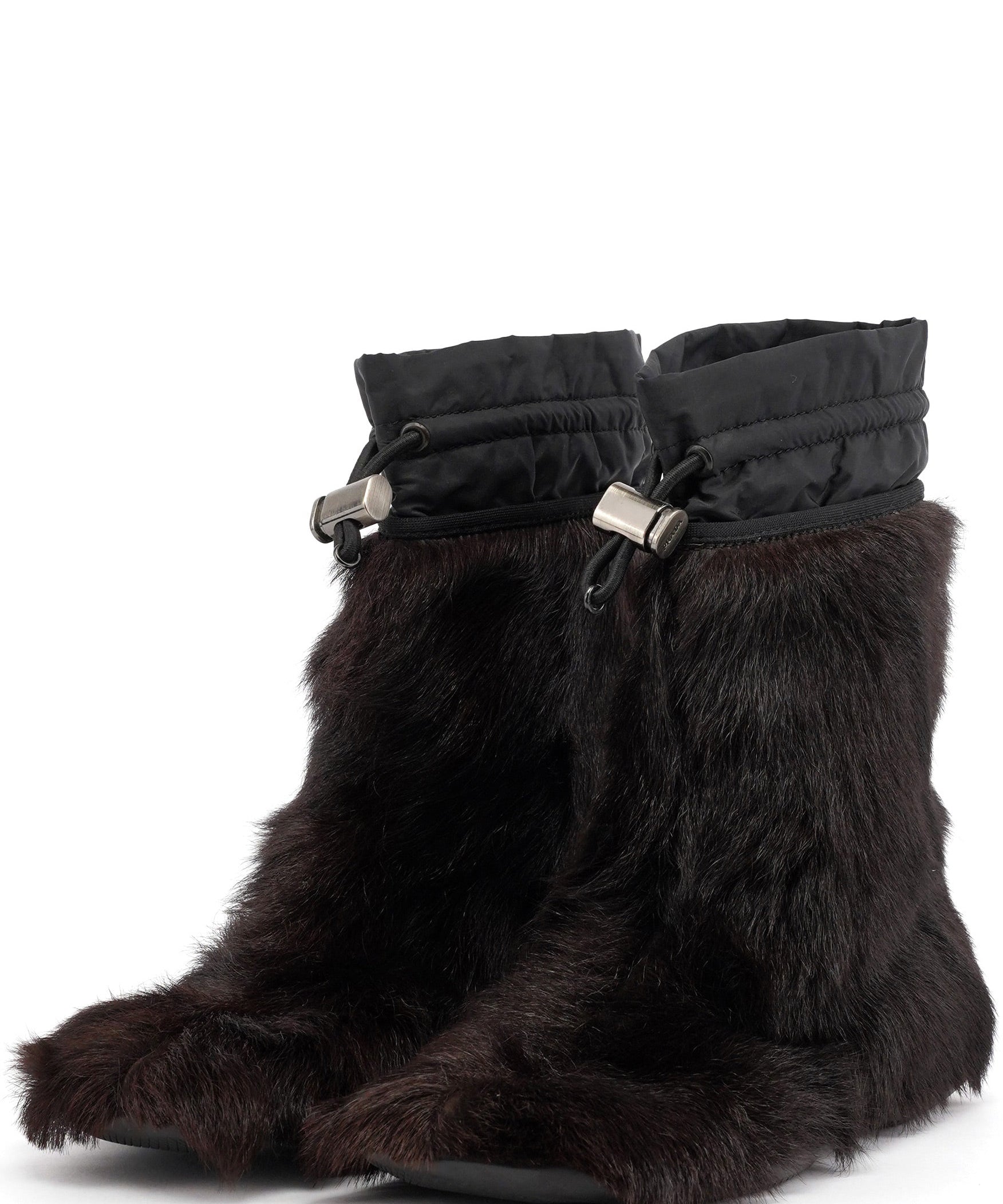Prada Fall 1999 Prada Sport Brown Fur Boots