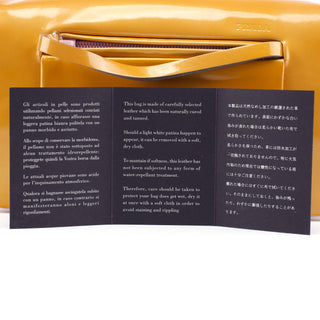 Prada Fall 1999 Yellow Vernice Patent Leather Shoulder Bag