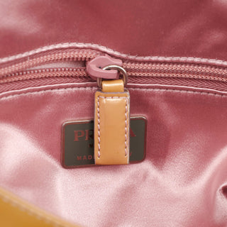 Prada Fall 1999 Yellow Vernice Patent Leather Shoulder Bag