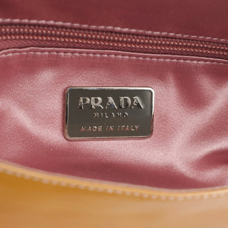 Prada Fall 1999 Yellow Vernice Patent Leather Shoulder Bag