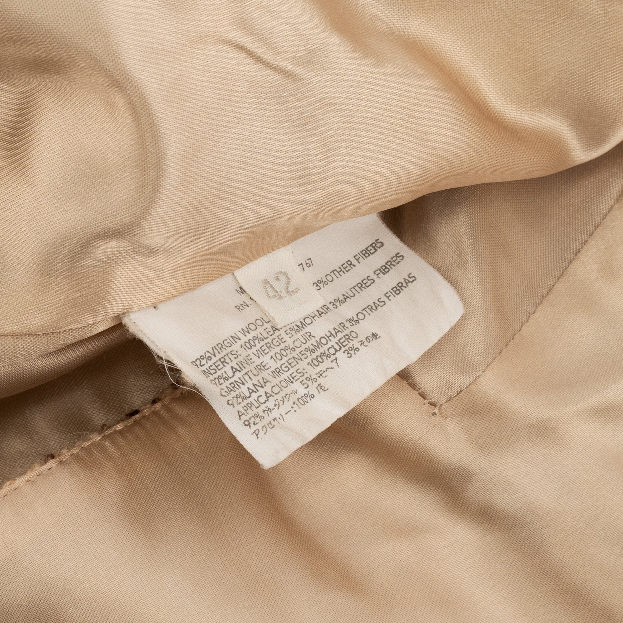 Prada Fall 2000 Beige Tweed Campaign Runway Blazer Jacket