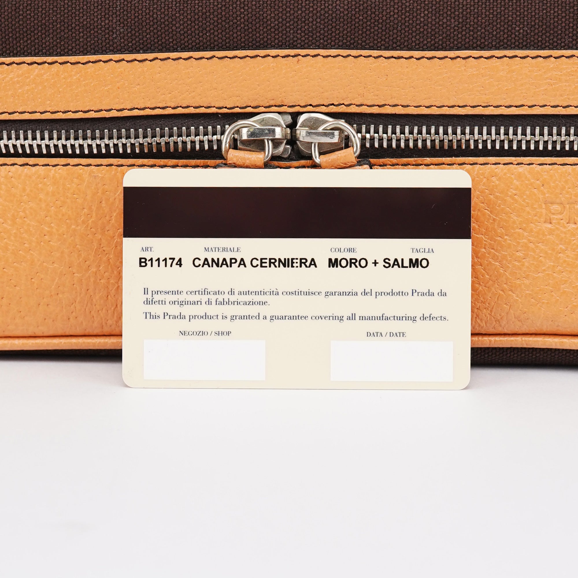 Prada Fall 2000 Brown Canvas Leather Top Handle Bag