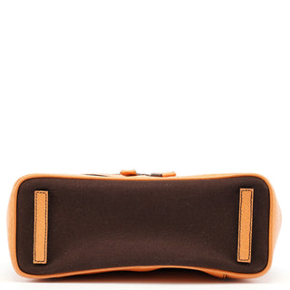 Prada Fall 2000 Brown Canvas Leather Top Handle Bag