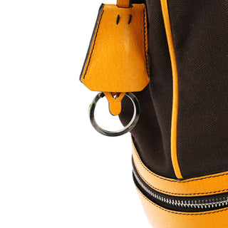 Prada Fall 2000 Brown Orange Canvas Handbag