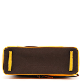 Prada Fall 2000 Brown Orange Canvas Handbag