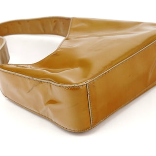 Prada Gold Spazzolato Shoulder Bag