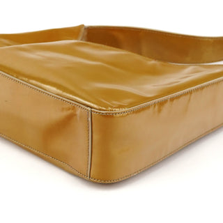 Prada Gold Spazzolato Shoulder Bag