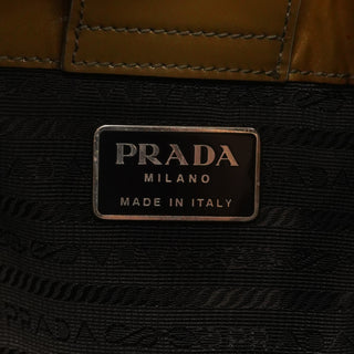 Prada Gold Spazzolato Shoulder Bag