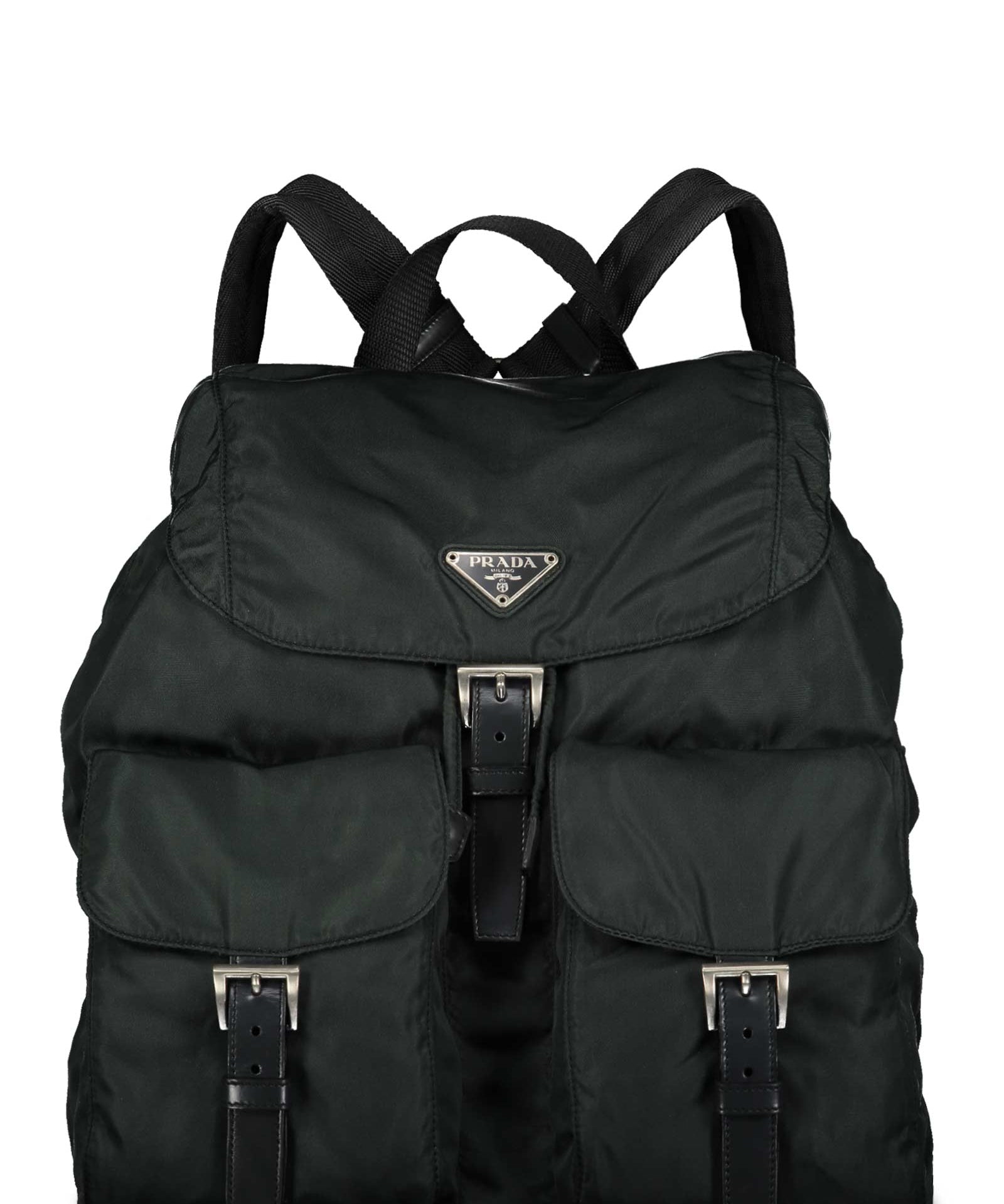 Prada Green Large Tessuto Nylon Backpack