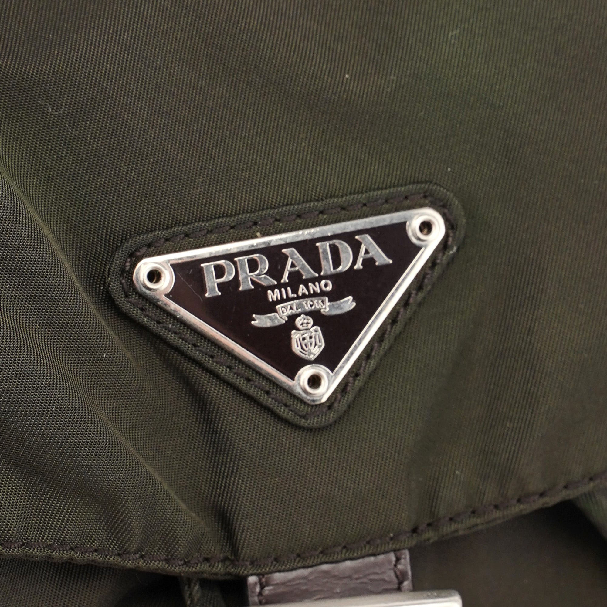 Prada Rucksack aus grünem Nylon