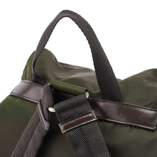 Prada Green Nylon Backpack