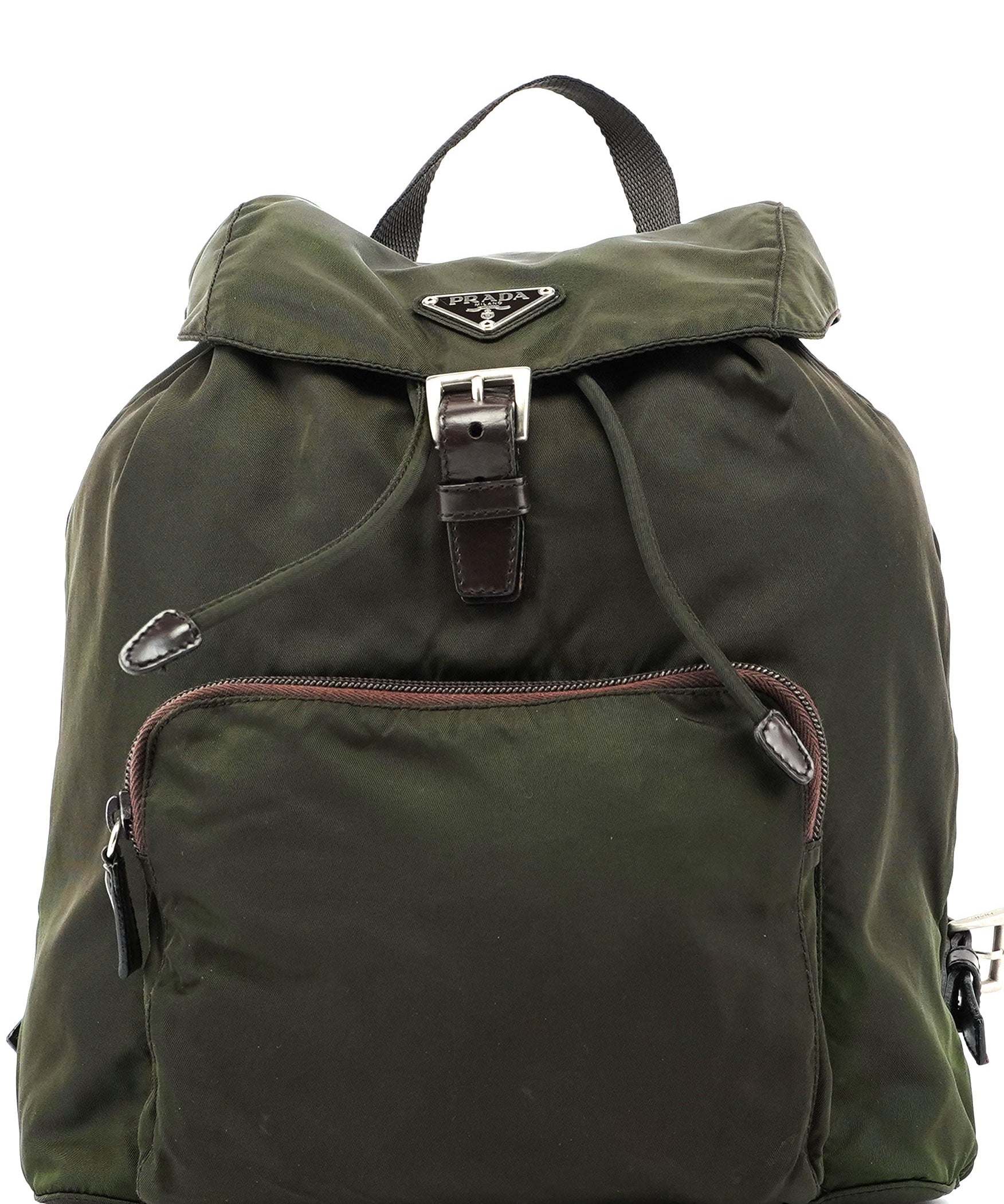 Prada Green Nylon Backpack