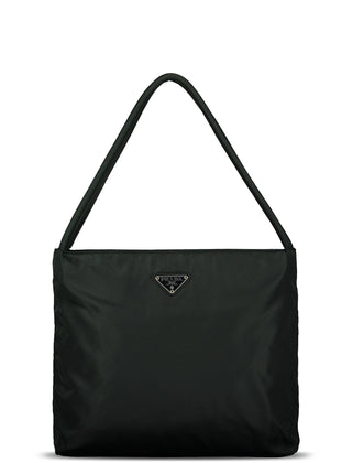 Prada Green Nylon Tessuto City Tote Bag