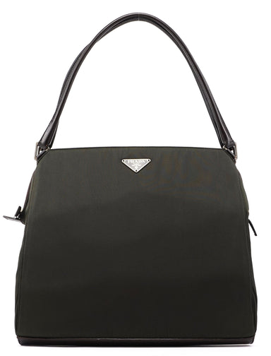 Prada Green Tessuto Chic Shoulder Bag