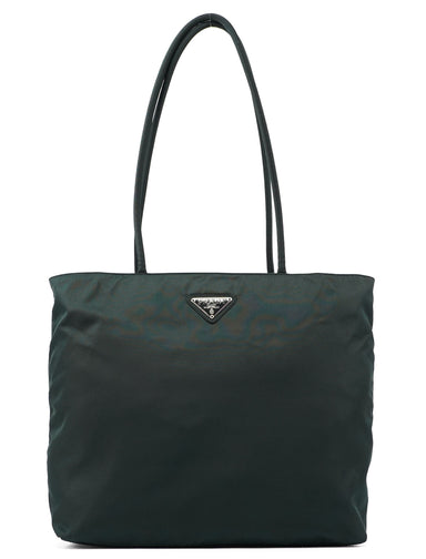 Prada Green Tessuto City Tote Bag