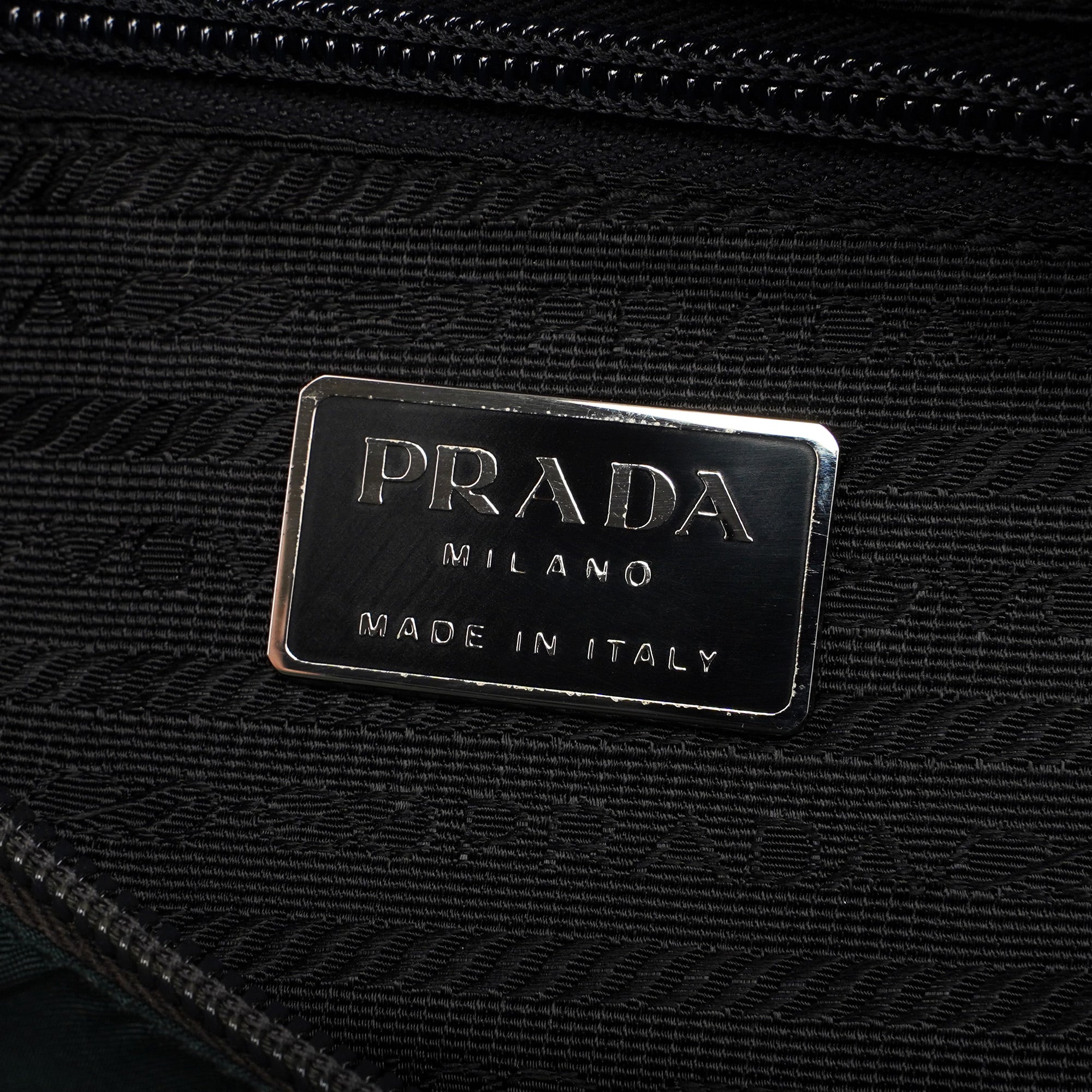 Prada Green Tessuto City Tote Bag
