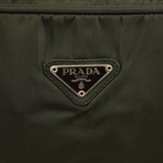 Prada Green Tessuto Nylon Key-Lock Tote Bag