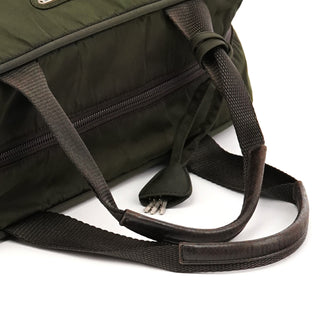 Prada Green Tessuto Nylon Key-Lock Tote Bag