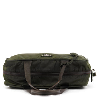 Prada Green Tessuto Nylon Key-Lock Tote Bag