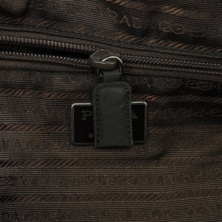 Prada Green Tessuto Nylon Key-Lock Tote Bag