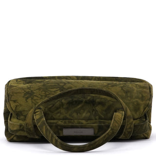 Prada Green Tie Dye Suede Clutch Bag