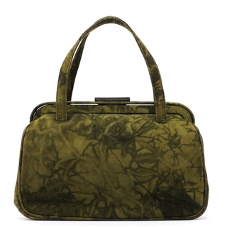 Prada Green Tie Dye Suede Clutch Bag