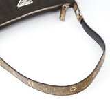 Prada Green Yellow Faux Python Hobo Bag