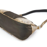 Prada Green Yellow Faux Python Hobo Bag