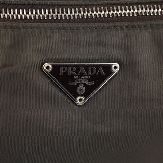 Prada Green Yellow Faux Python Hobo Bag