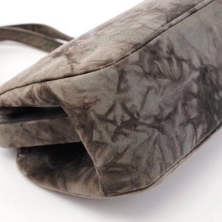 Prada Grey Camoscio Lux Tie-Dye Clutch Bag