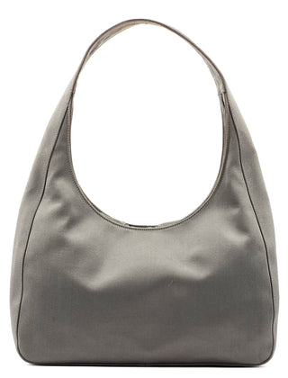 Prada Grey Raso Asim Hobo Shoulder Bag