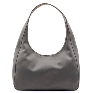 Prada Grey Raso Asim Hobo Shoulder Bag