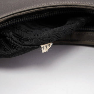 Prada Grey Raso Asim Hobo Shoulder Bag