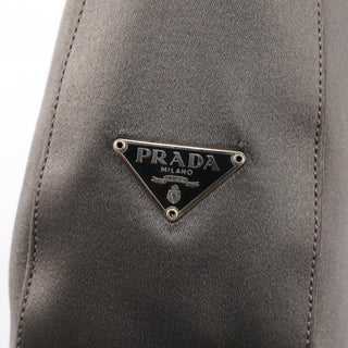 Prada Grey Raso Asim Hobo Shoulder Bag