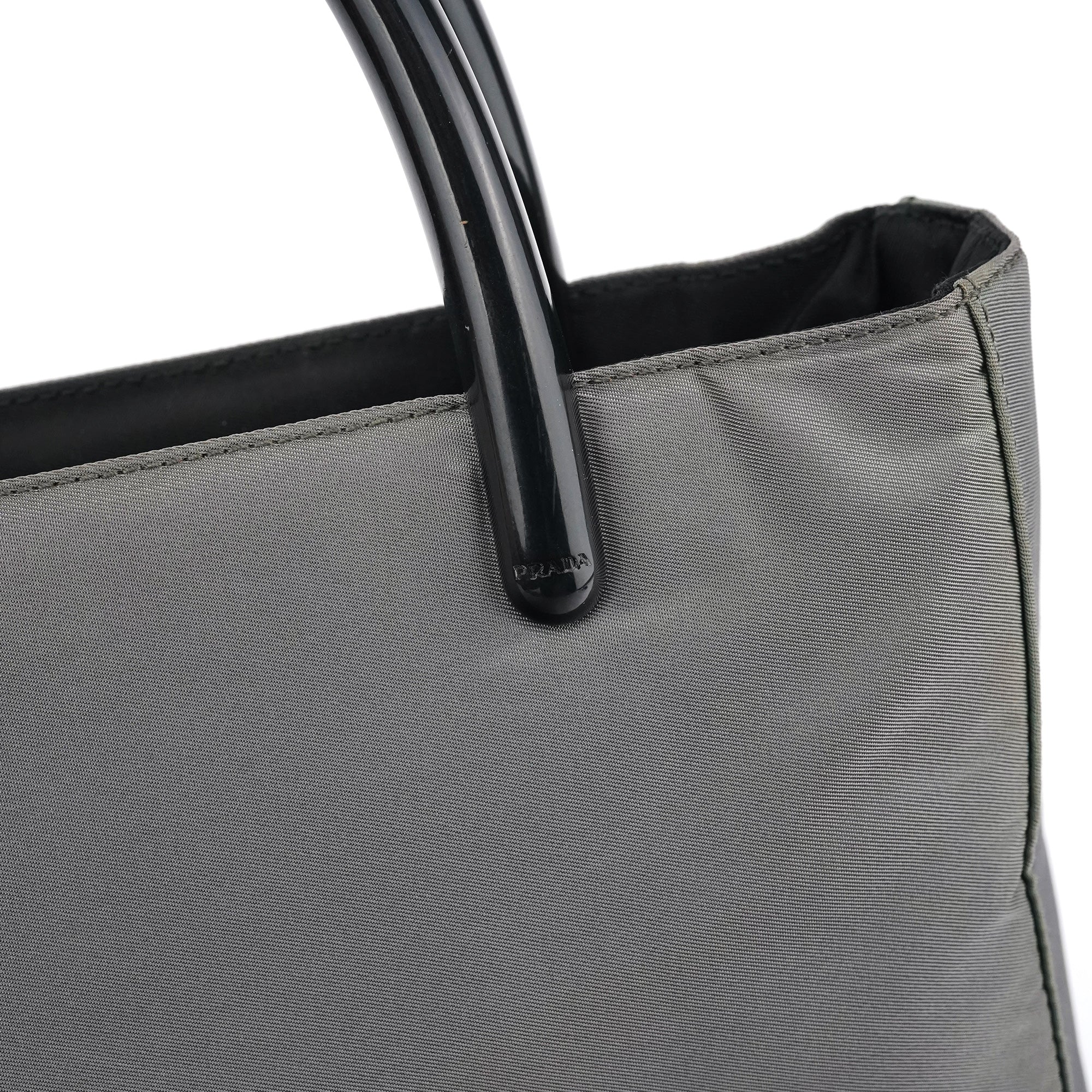 Prada Grey Tessuto Plex Nylon Tote Bag