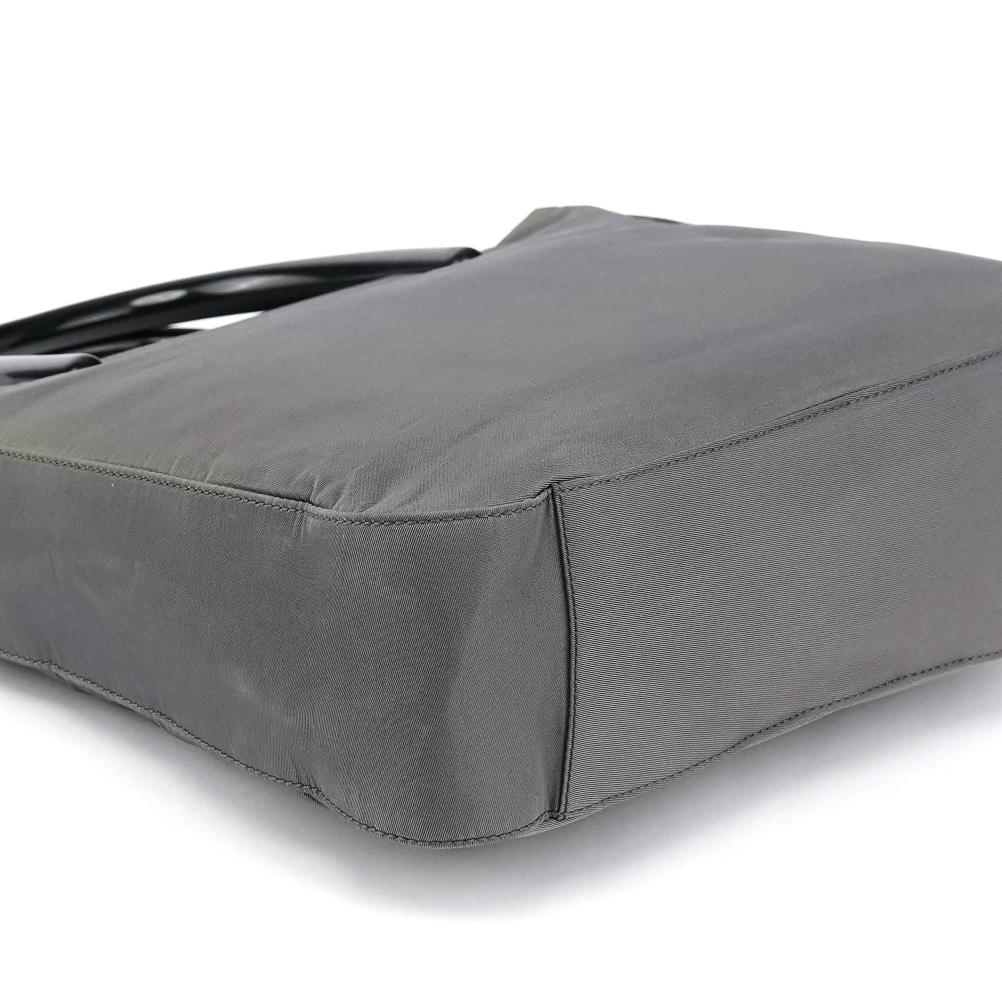 Prada Grey Tessuto Plex Nylon Tote Bag