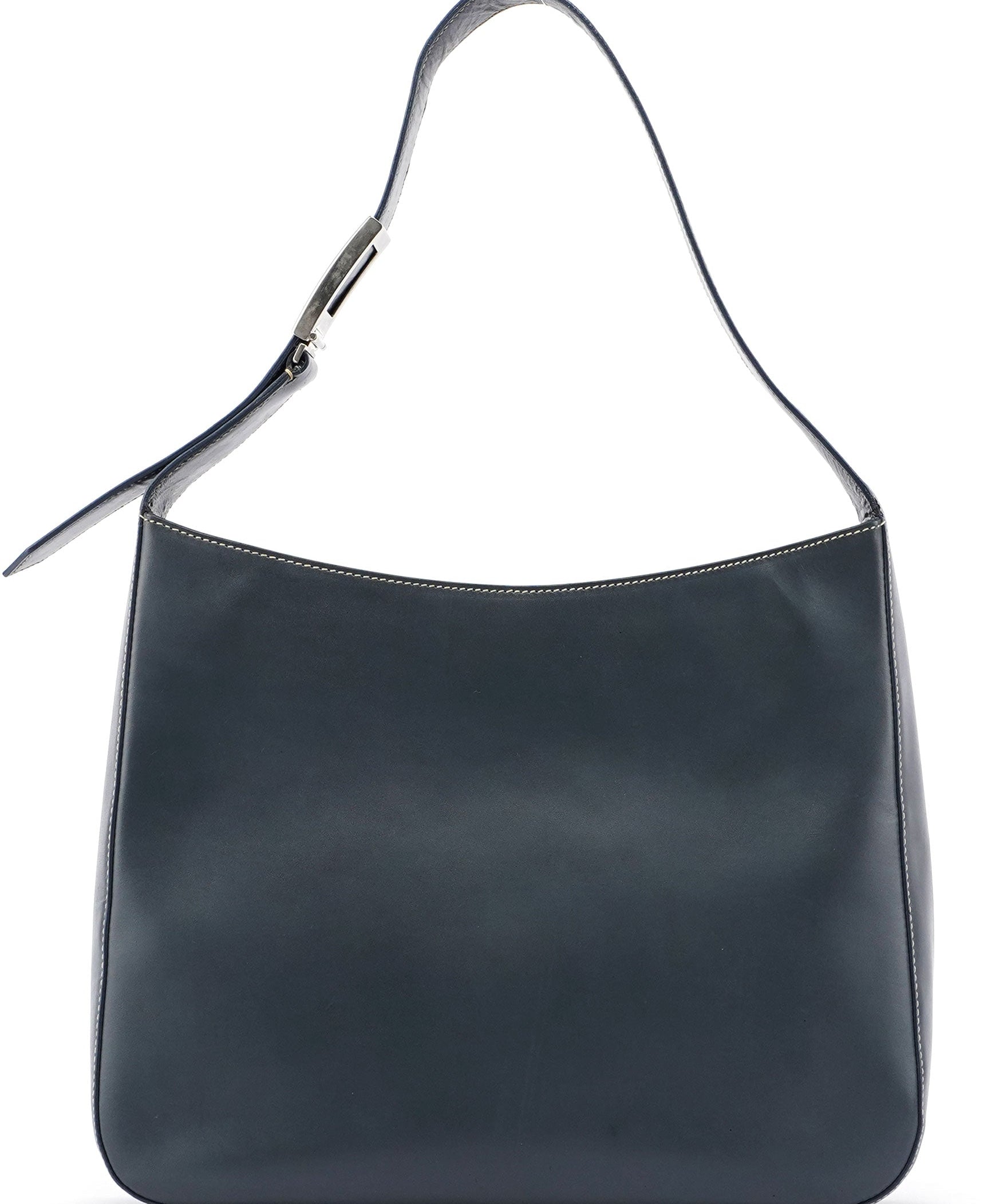 Prada Grey Vitello Shoulder Bag