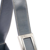 Prada Sac porté épaule en cuir de veau gris