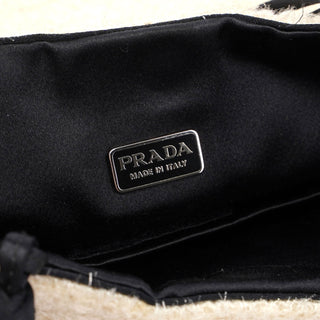 Prada Ivory Lurex Mini Evening Bag