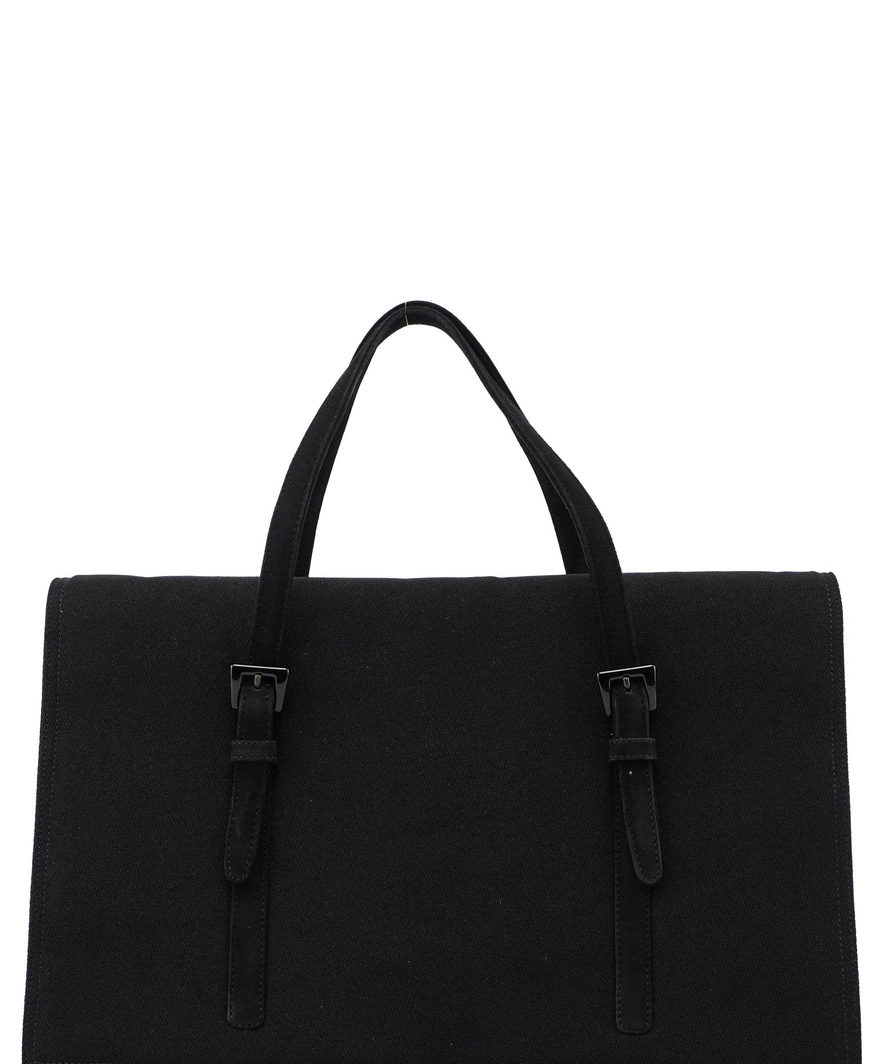 Prada Large Tessuto Black Mesh Tote Bag
