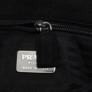 Prada Large Tessuto Black Mesh Tote Bag