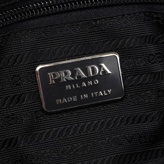 Prada Large Tessuto Black Mesh Tote Bag