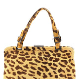 Prada Leopard Fur Clutch Handbag