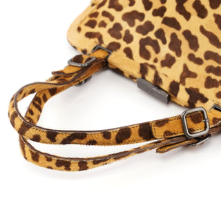 Prada Leopard Fur Clutch Handbag