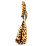 Prada Leopard Fur Clutch Handbag
